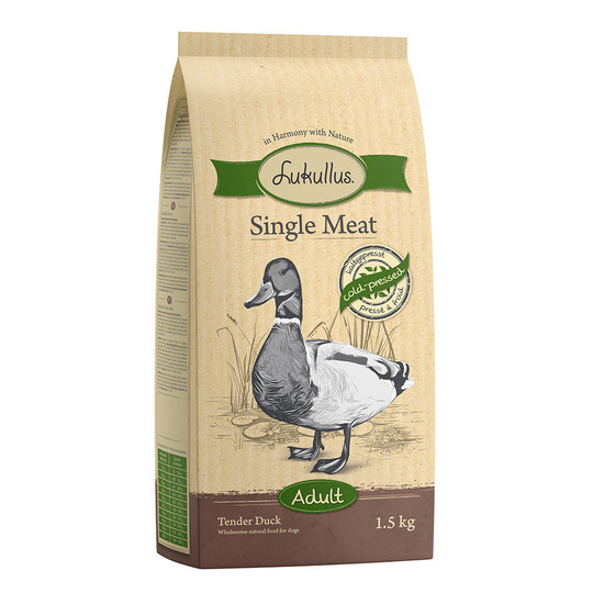Lukullus Single Meat Anka (spannmålsfritt) - 4 x 1,5 kg