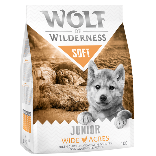 Wolf of Wilderness Junior Soft - Wide Acres - Chicken - 1 kg