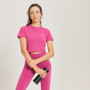 MP Women's Essential Body Fit Crop T-Shirt - Sangria/röd - XXS