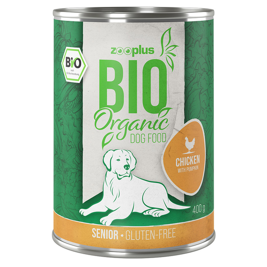 zooplus Bio Senior Kyckling med pumpa - 6 x 400 g