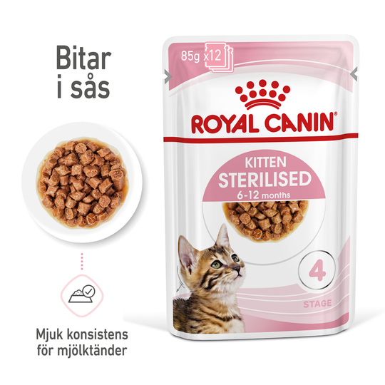 Royal Canin Kitten SterilisedGravy kattmat 12x85g