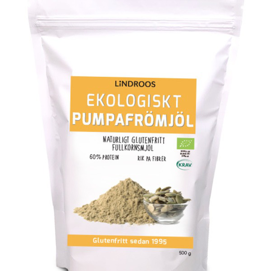 Lindroos Ekologiskt Pumpafrömjöl 500 g