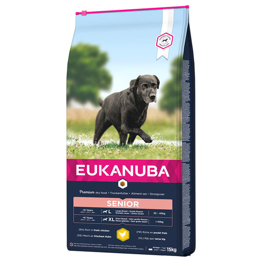 Eukanuba Caring Senior Large Breed Chicken - Ekonomipack: 2 x 15 kg