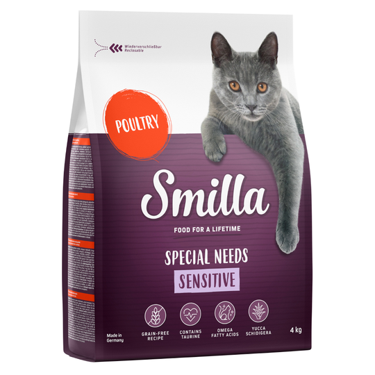 Ekonomipack: 2 x 10 kg Smilla torrfoder till sparpris! Adult Sensitive Grain Free
