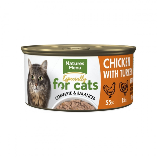 Natures Menu Cat Adult Kyckling & Kalkon 85 g