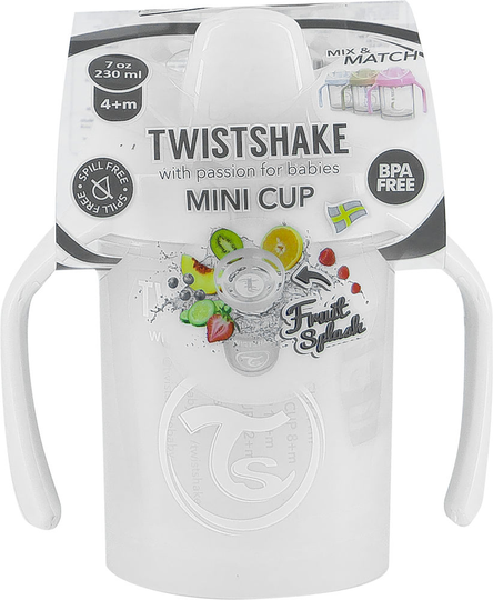 Twistshake Mini Cup 230 ml 4+ mån White