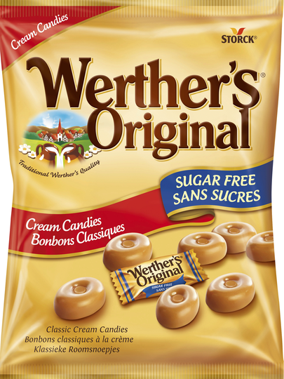Werthers Original Sugar Free Gräddkaramell Påse 70g