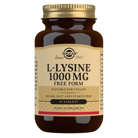 Solgar L-Lysine 1000 mg 50 tabletter
