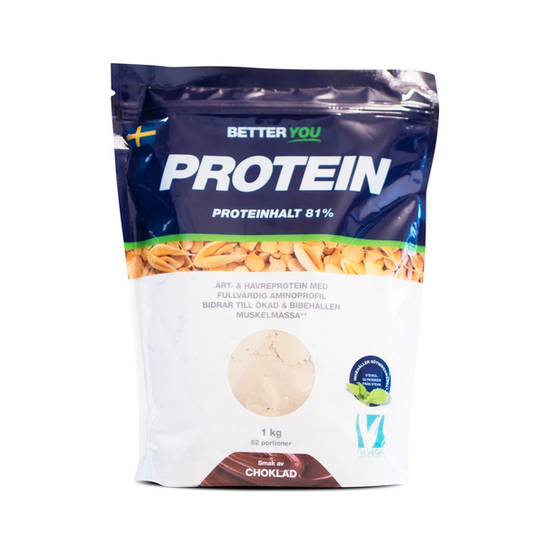BETTER YOU Better You Ärt & havreprotein Choklad 1 kg