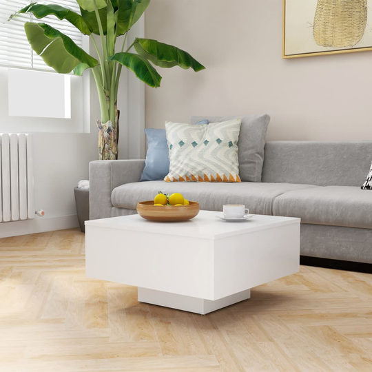 vidaXL Soffbord vit 60x60x31,5 cm spånskiva