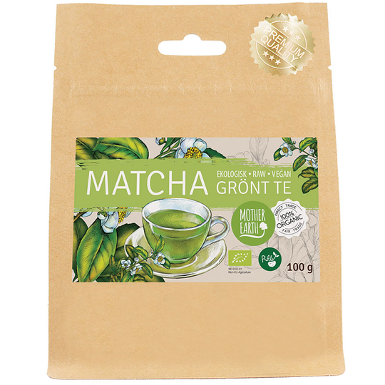 Mother Earth Matcha Te, 100g ekologisk