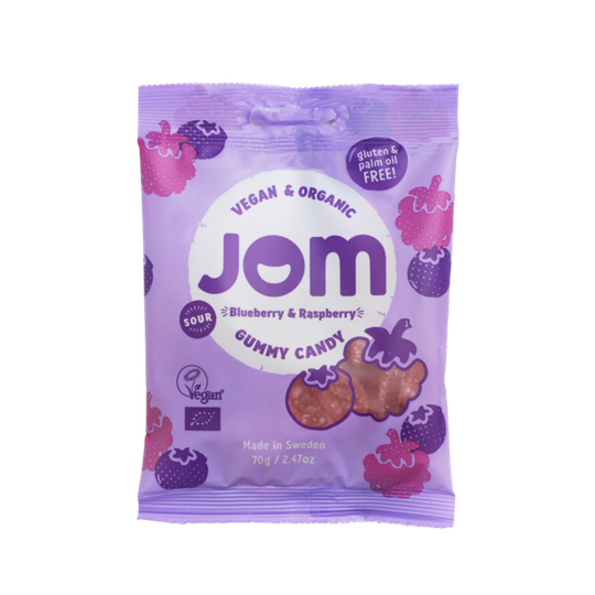 Jom Organic Sour Blueberry & Sour Raspberry 70 g