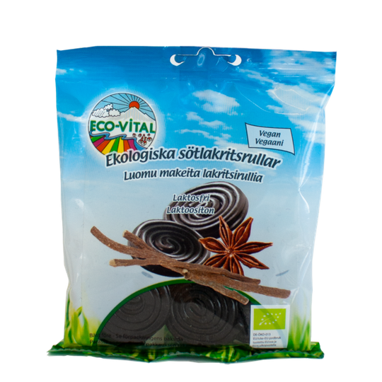 Eco-Vital Sötlakritsrullar 90 g