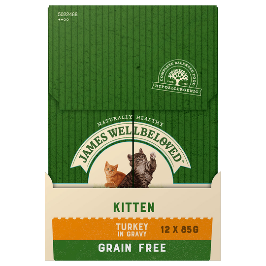 James Wellbeloved Kitten Grain Free Turkey - Ekonomipack: 48 x 85 g