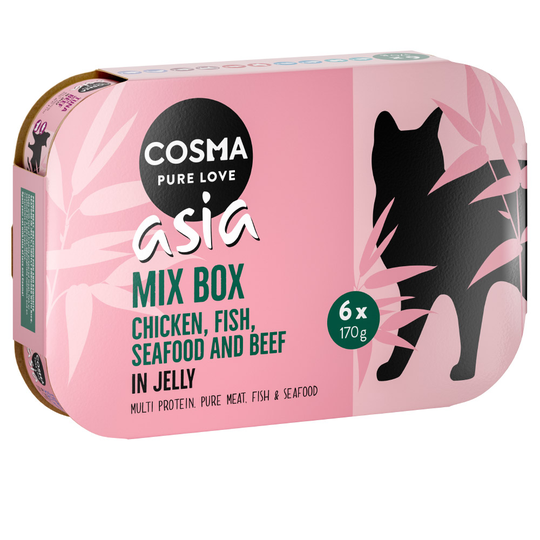Ekonomipack: Cosma Asia in Jelly 24 x 170 g - Mix II (5 sorter)
