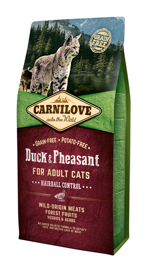 Carnilove Duck o Pheasant Hairball 2kg