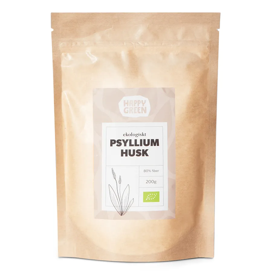 Happy Green Psyllium Husk, 200g ekologisk