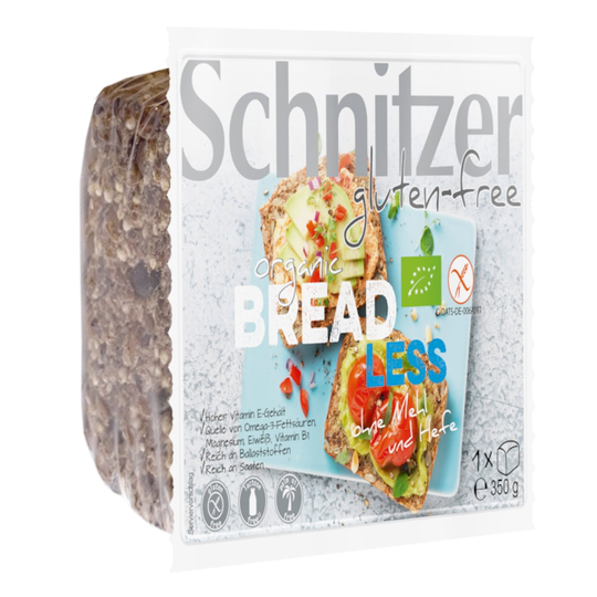 Schnitzer Glutenfritt Ekologiskt Breadless Fröbröd utan mjöl och jäst 350 g