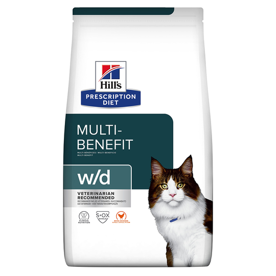 Hill's Prescription Diet w/d Digestive/Weight Management kattfoder - Ekonomipack: 2 x 3 kg