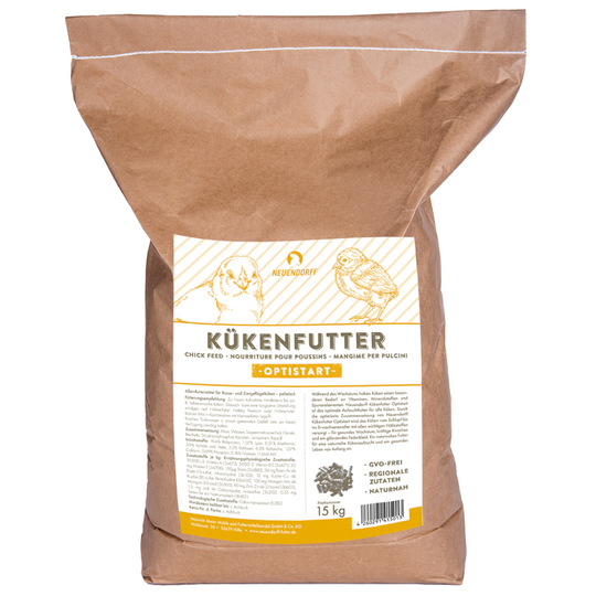 Neuendorff Optistart Premium Hobby kycklingfoder - Ekonomipack. 2 x 15 kg