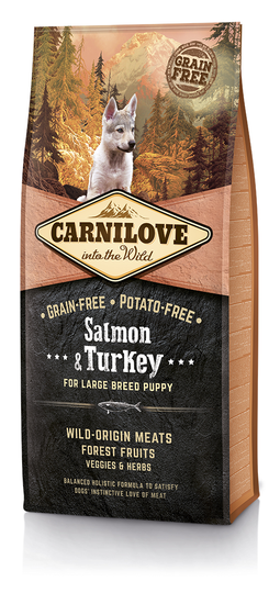Carnilove Salmon o Turkey Puppy Large 12Kg