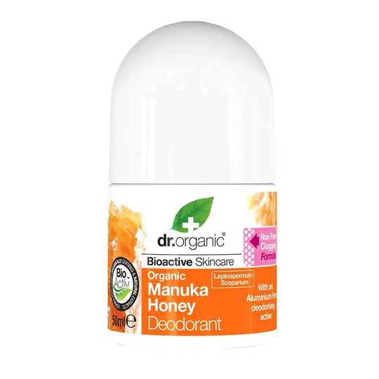 Dr Organic Manuka Honey Deodorant, 50ml roll-on ekologisk