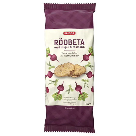 Friggs 3 x Majskakor Rödbeta