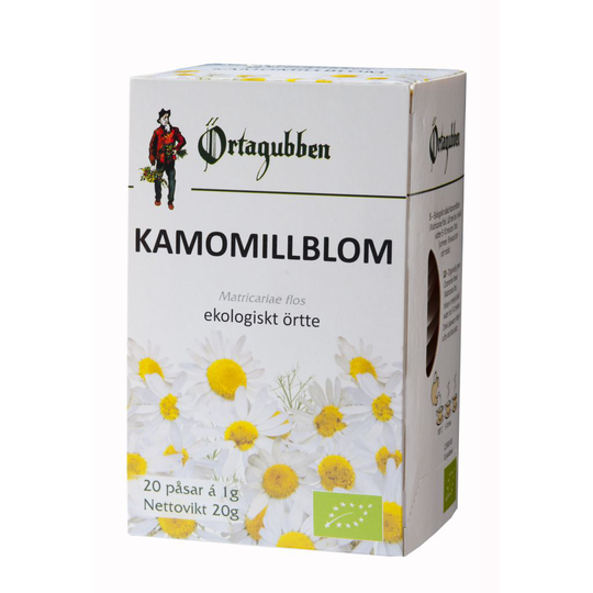 Örtagubben Kamomill blomma Te-påsar 20x1gr