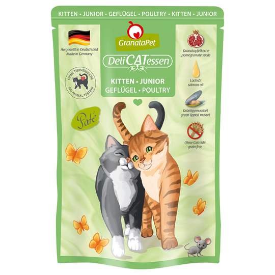 GranataPet DeliCatessen Pouch 12 x 85 g - Kitten Fågel