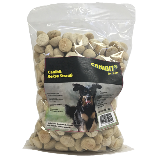 Caniland kex med struts - 3 x 600 g