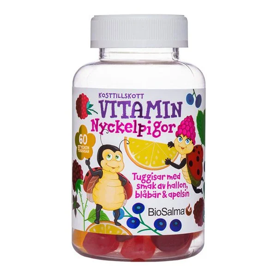 BioSalma Biosalma Nyckelpiga Multivitamin 60 tuggtabletter