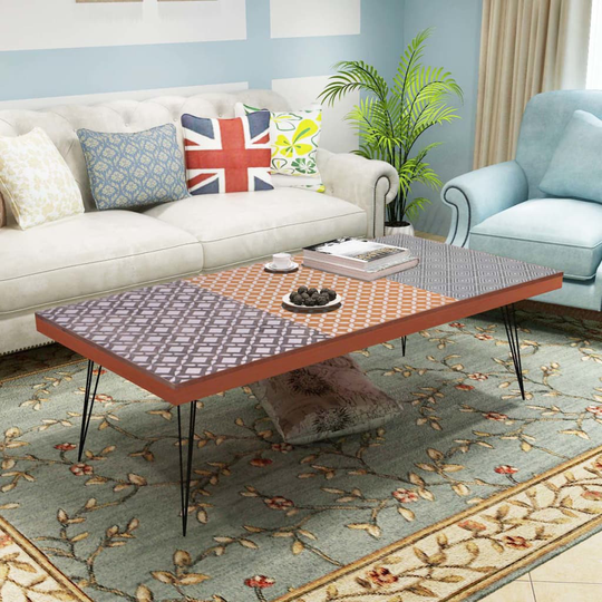 vidaXL Soffbord 120x60x38 cm brun