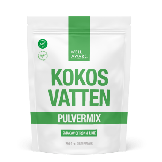 WellAware Kokosvatten Citron/Lime 250 g