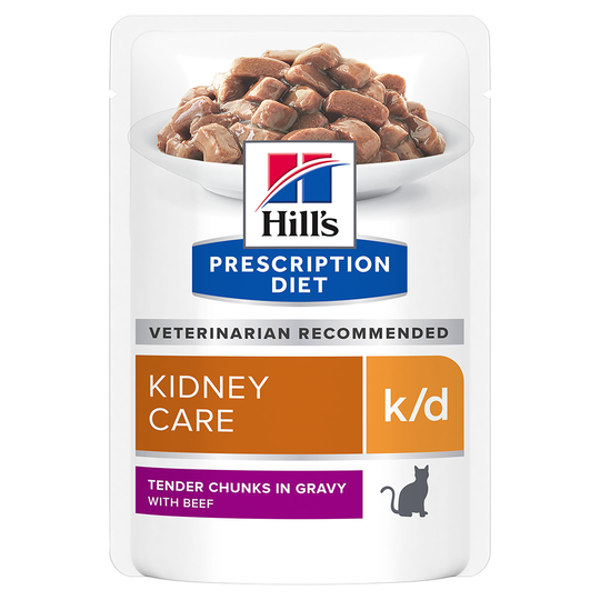 3 x zooPoäng på 12 x 85 g Hill's Prescription Diet k/d Kidney Care! - Beef