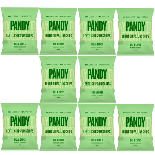 Pändy 10-pack Lins Chips Dill & Gräslök