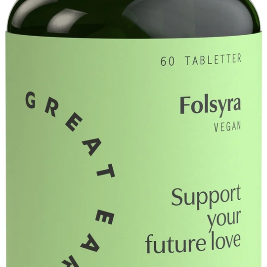 Great Earth Folsyra 400 mcg 60 tabletter