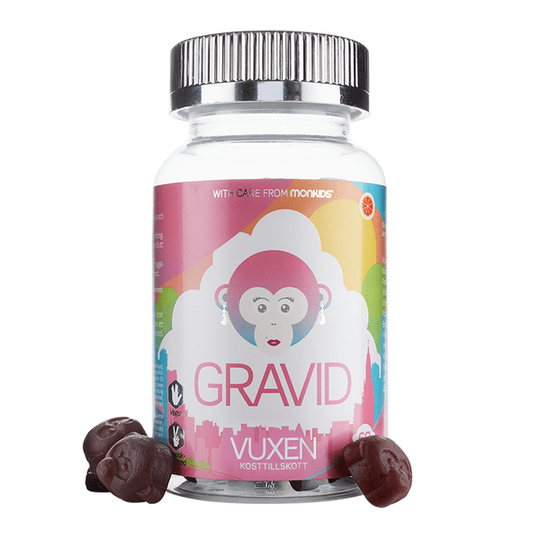 Monkids Gravid Blodapelsin 60 tuggtabletter