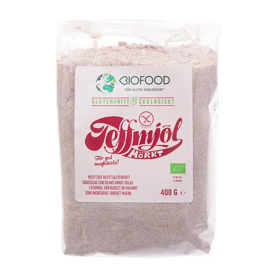 Biofood Teffmjöl Mörkt, 400g ekologisk