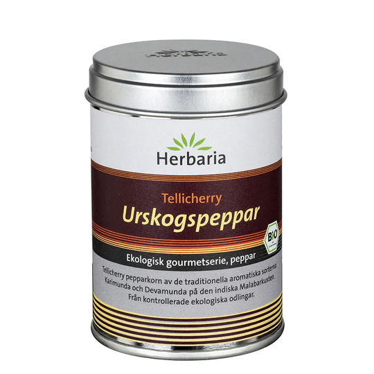 Herbaria Tellicherry Urskogspeppar Hel, 90 g ekologisk