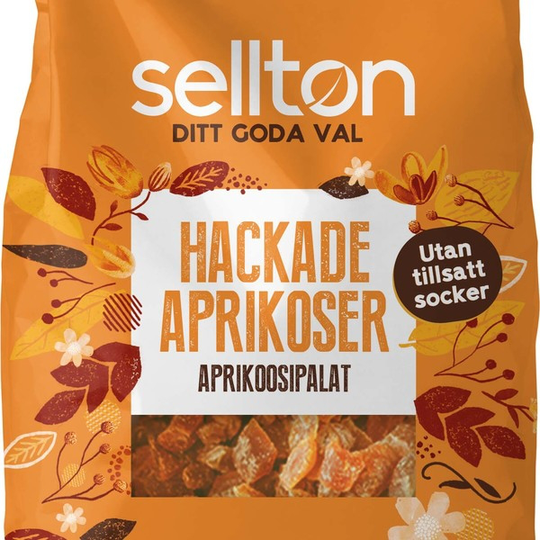 Sellton Hackade Aprikoser 250 g