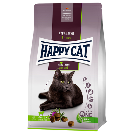 Happy Cat Sterilised Adult Farm Lamb - Ekonomipack: 2 x 10 kg