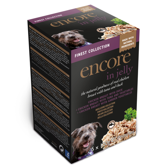 Encore Dog Jelly Pouch Multipack 100 g - Ekonomipack: Finest Collection 20 x 100 g