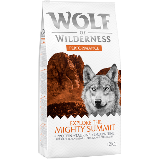 Wolf of Wilderness "Explore The Mighty Summit" - Performance - Ekonomipack: 2 x 12 kg