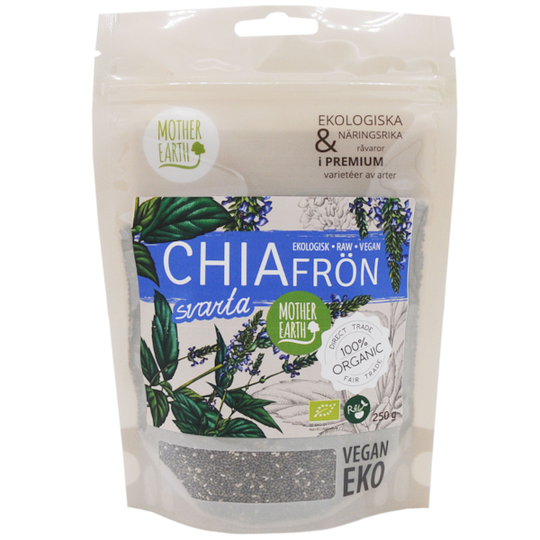 Mother Earth Chiafrö Svarta ME RAW&EKO 250 g