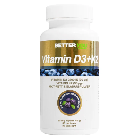 Better You Vitamin D3 & K2, 60 kapsar