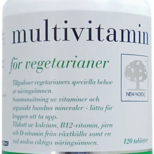 New Nordic Multivitamin för vegetarianer 120 st