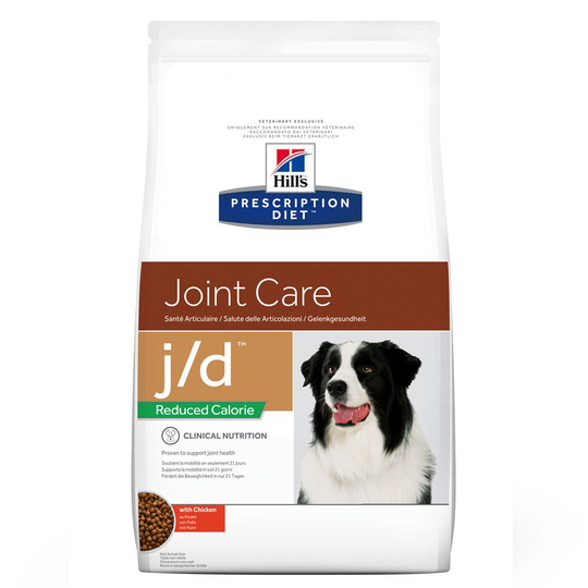 3 x zooPoäng på Hill's Prescription Diet hundfoder - j/d Reduced Calorie Joint Care Chicken (12 kg)