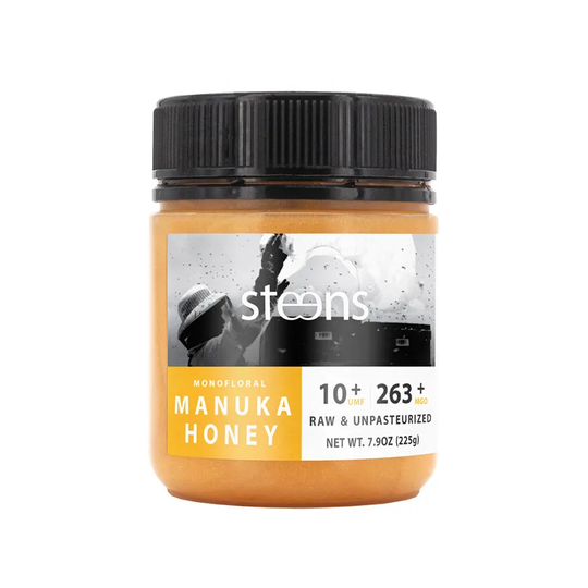 Steens UMF™ 10+ (MGO 263+) Raw Manukahonung Monofloral, 225g
