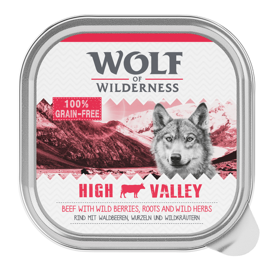 Wolf of Wilderness Adult 6 x 300 g - Green Fields - Lamb