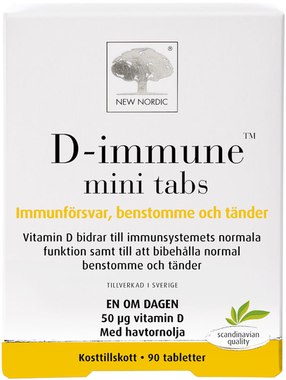 New Nordic D-Immune Mini Tabs 90 st